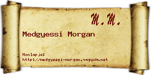 Medgyessi Morgan névjegykártya